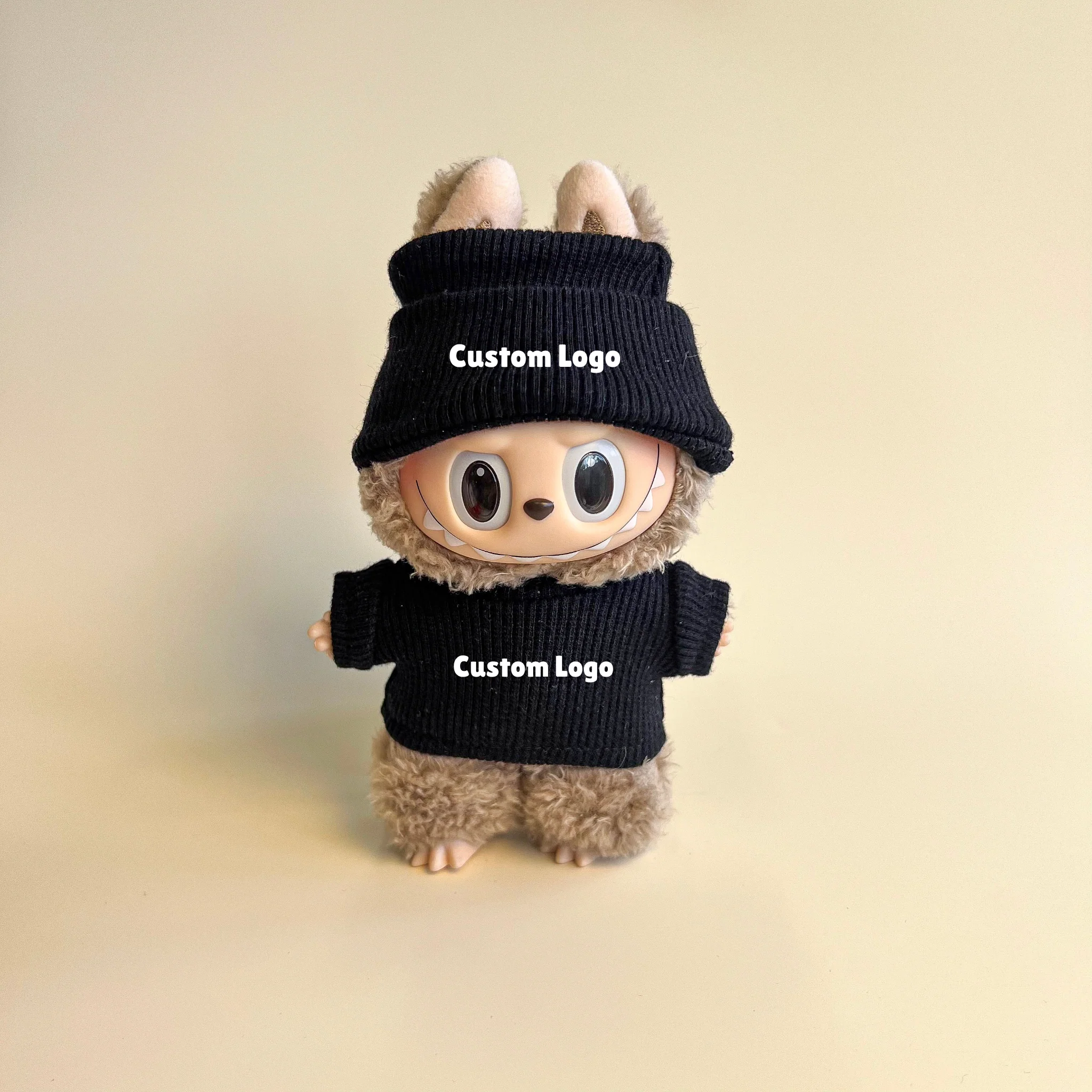 Labubu Custom Logo Outfit – Beanie & Sweater Set (Multiple Colors) - POPBOXSS