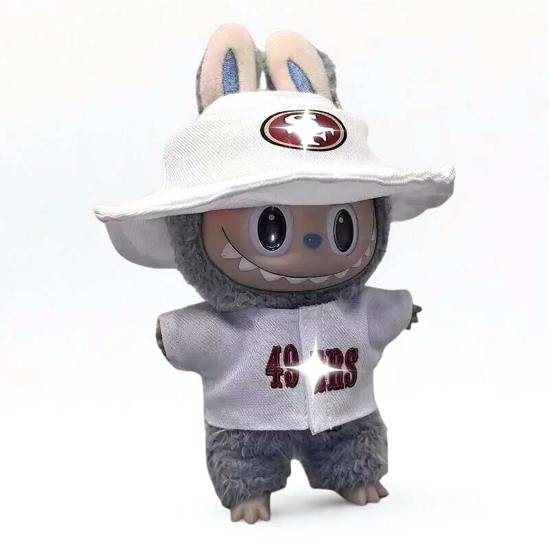 Labubu White Baseball Streetwear Set - POPBOXSS