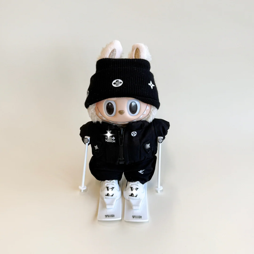 Labubu Black Ski Outfit Set - POPBOXSS