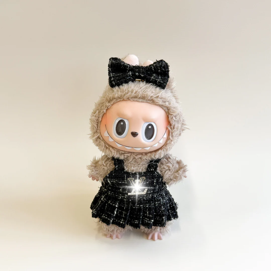 Labubu Tweed Dress Set – Collector Edition with Bow - POPBOXSS