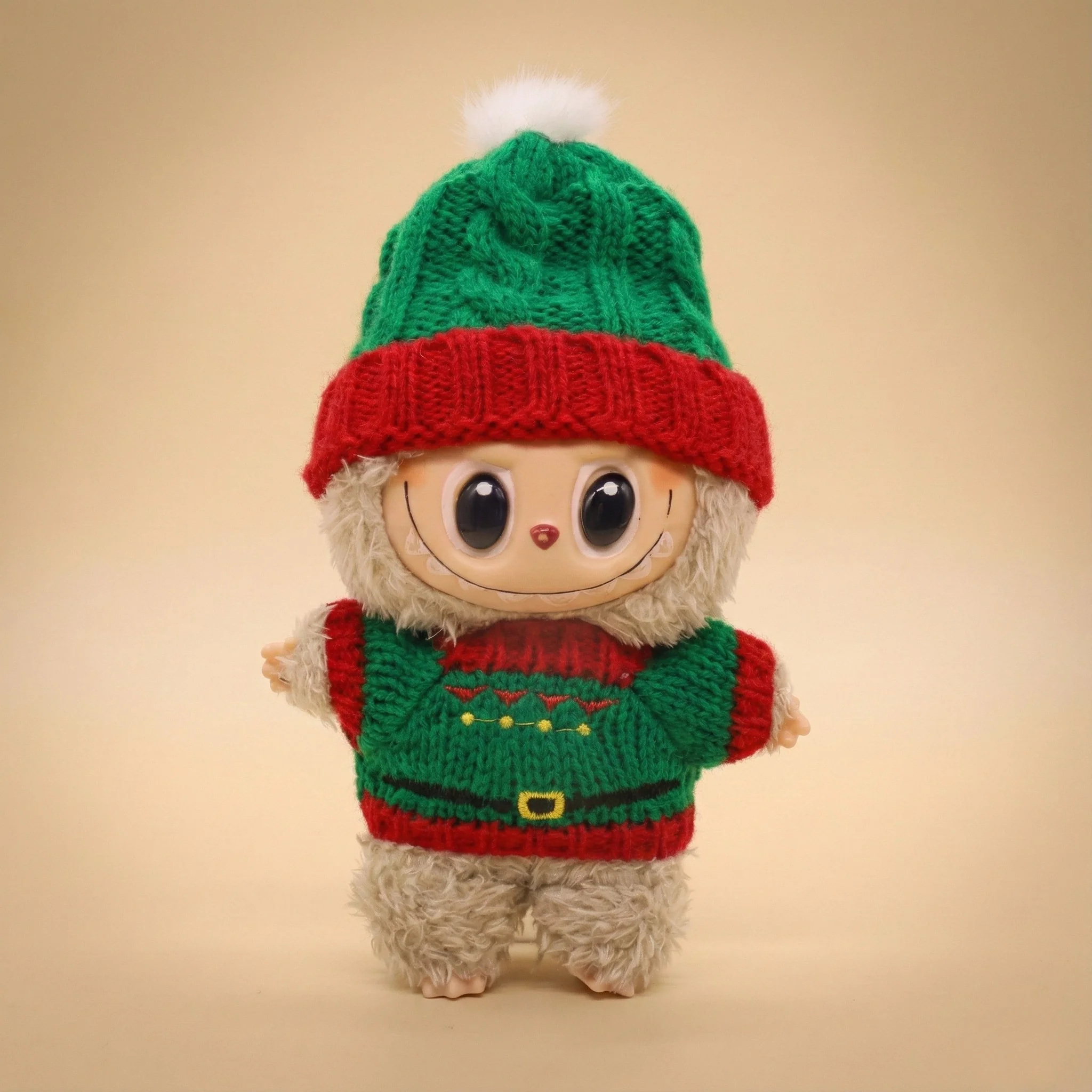 Labubu Holiday Elf Knit Outfit - POPBOXSS