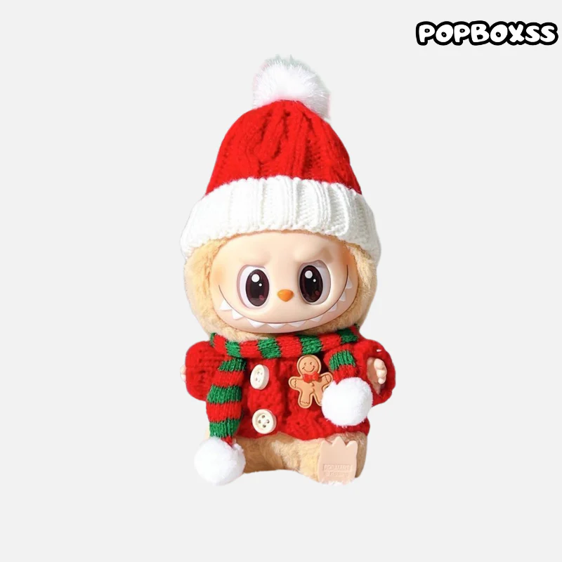 Labubu clothes Christmas Outfit Gingerbread Man Labubu clothes - POPBOXSS