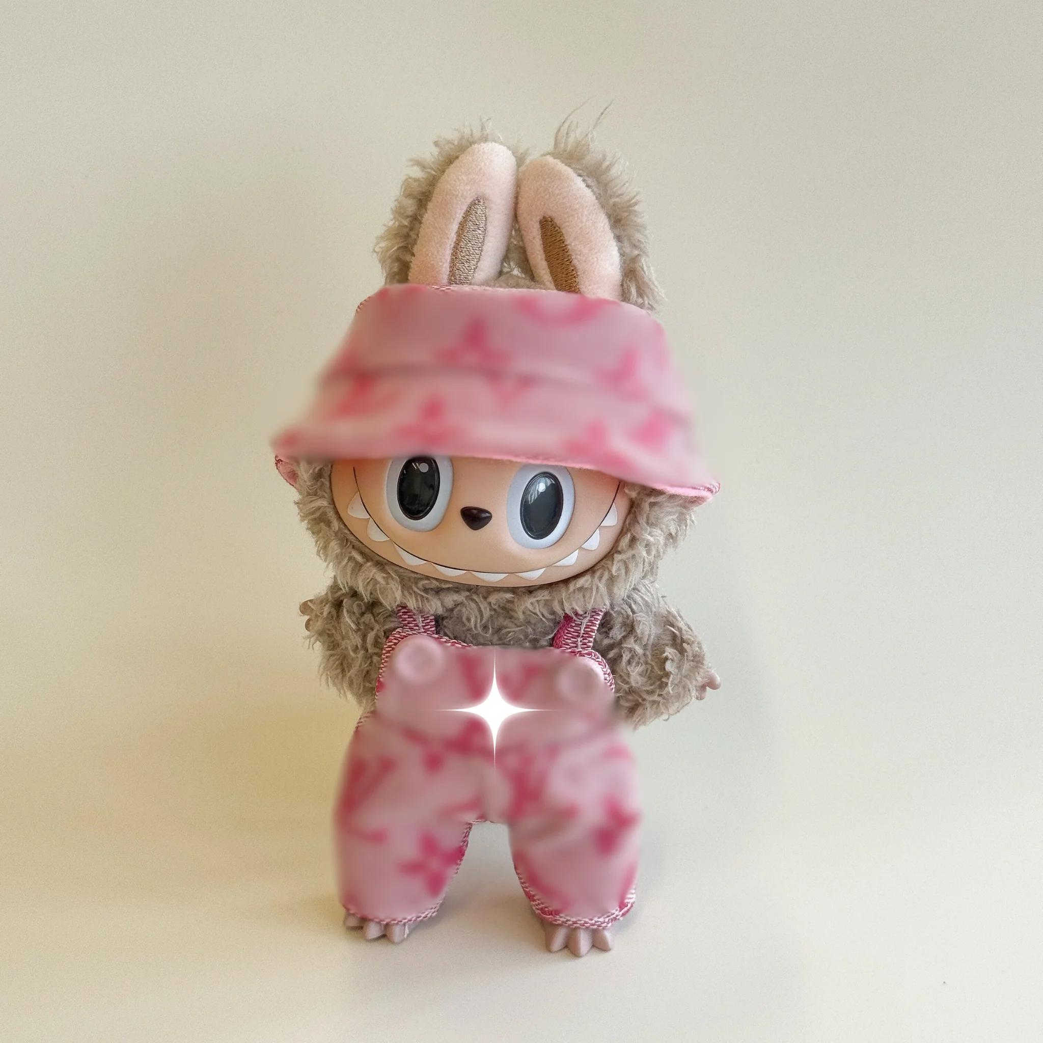 Labubu Luxe Pink Denim Set – Monogram Edition - POPBOXSS