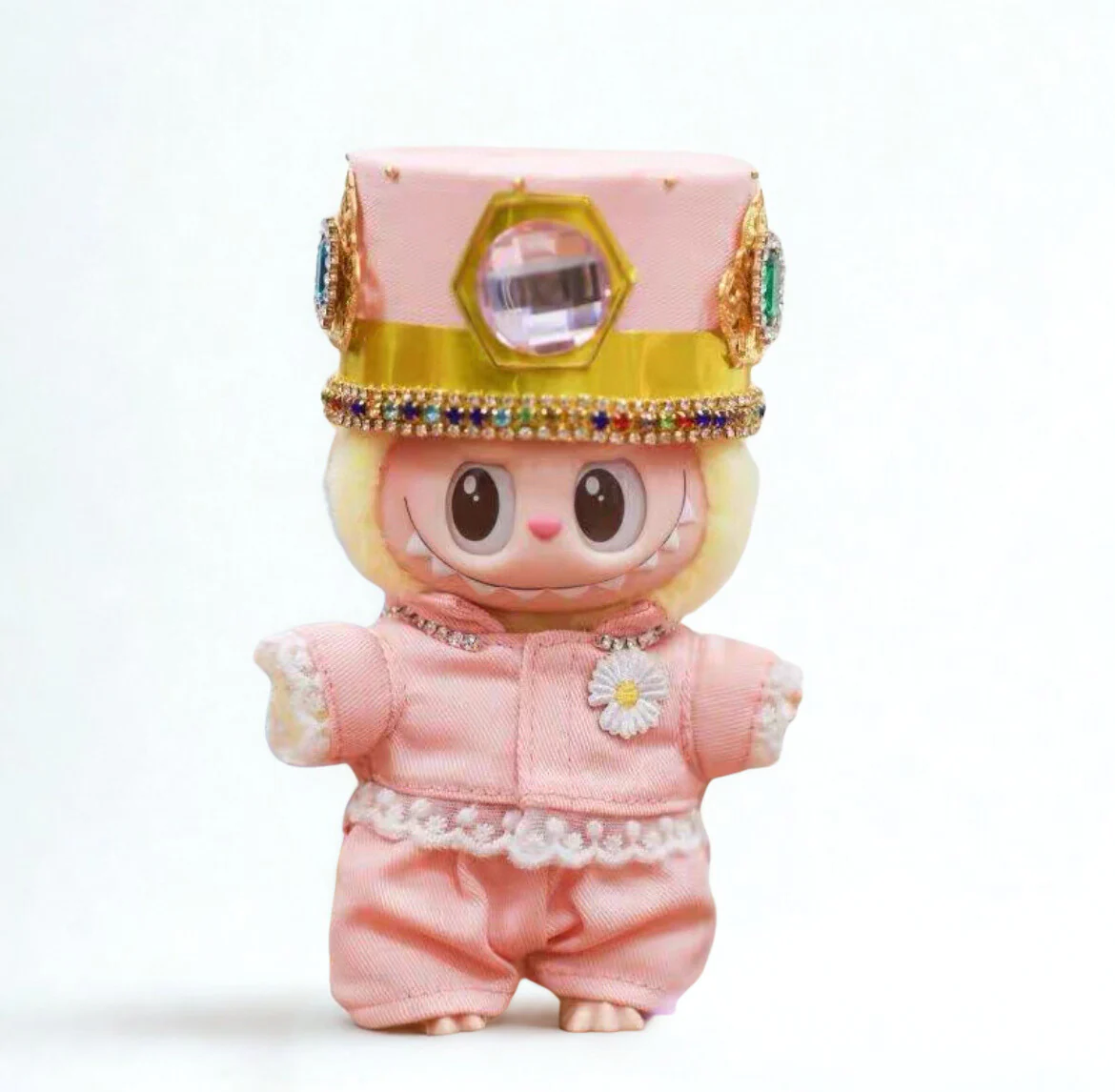 Labubu Pink Crown Royal Outfit Set – Idol-Inspired Collection (3 Items) - POPBOXSS