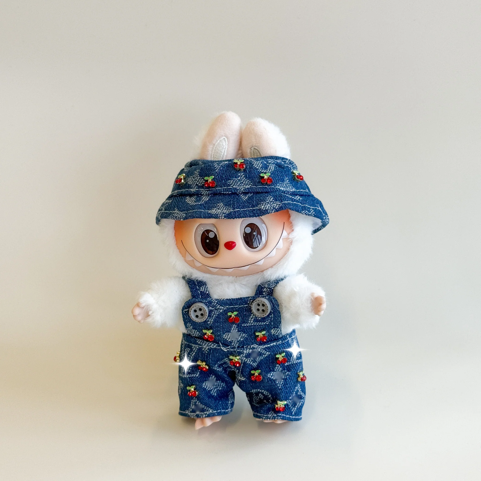 Labubu Cherry Denim Outfit Set – Inspired Edition - POPBOXSS