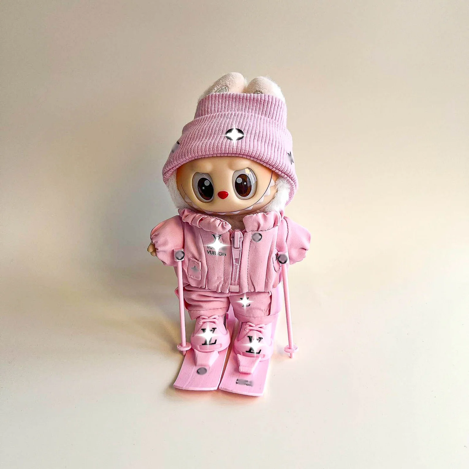 Labubu Pink Ski Outfit Set - POPBOXSS