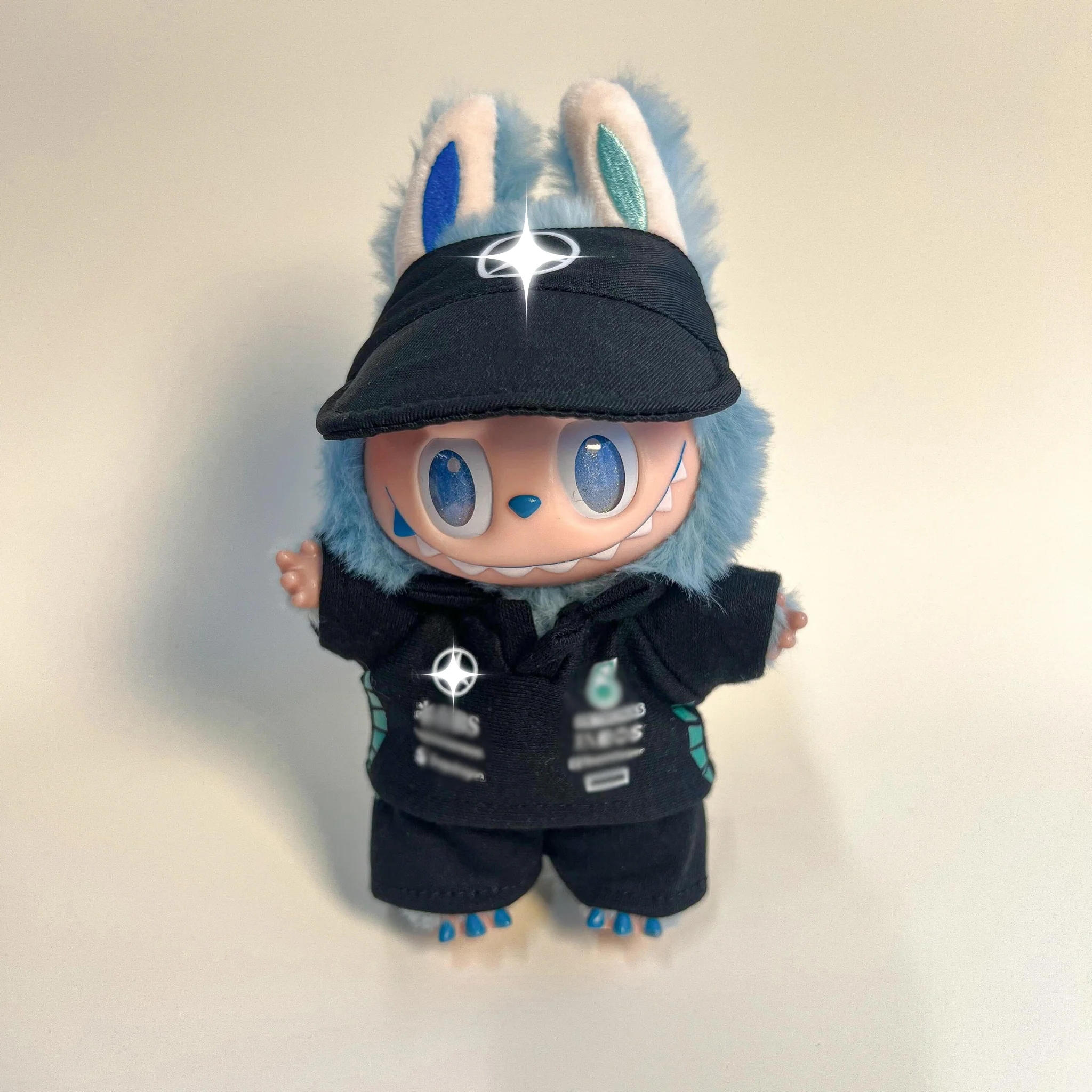 Labubu Racing Outfit – Midnight Silver Edition - POPBOXSS