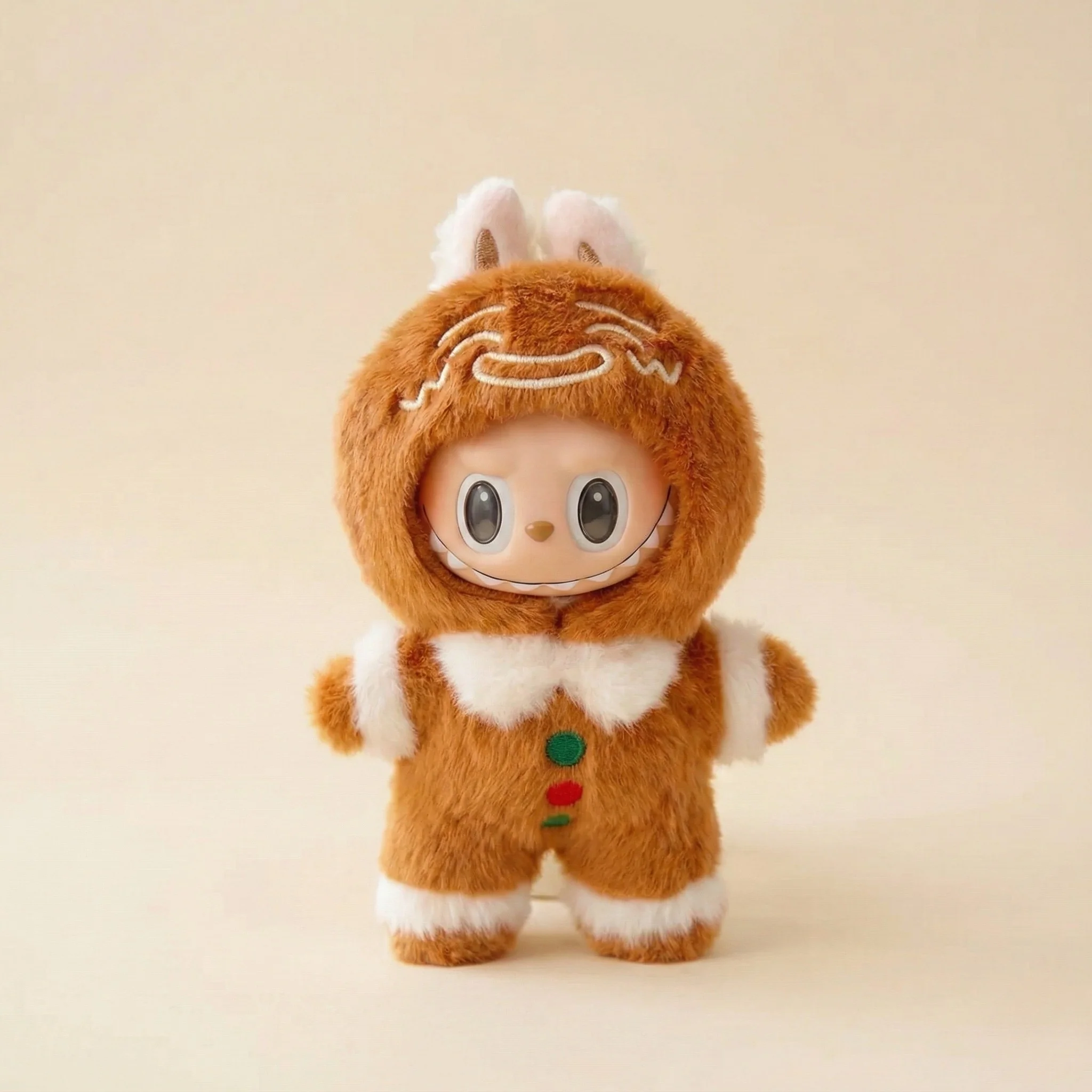 Labubu Gingerbread Fuzzy Outfit - POPBOXSS