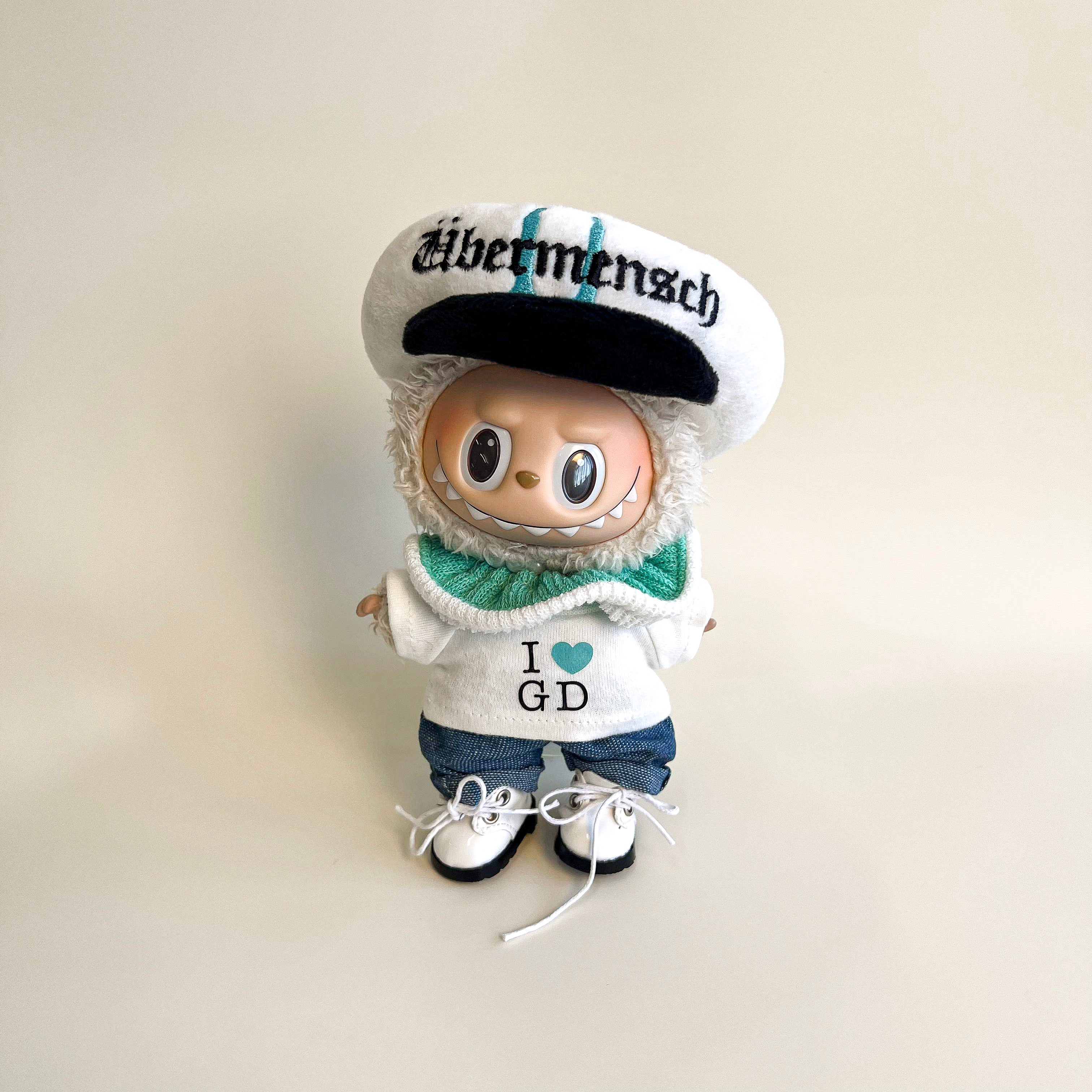 Labubu Signature Sailor Denim Outfit Set – Idol-Inspired Collection (6 items) - POPBOXSS