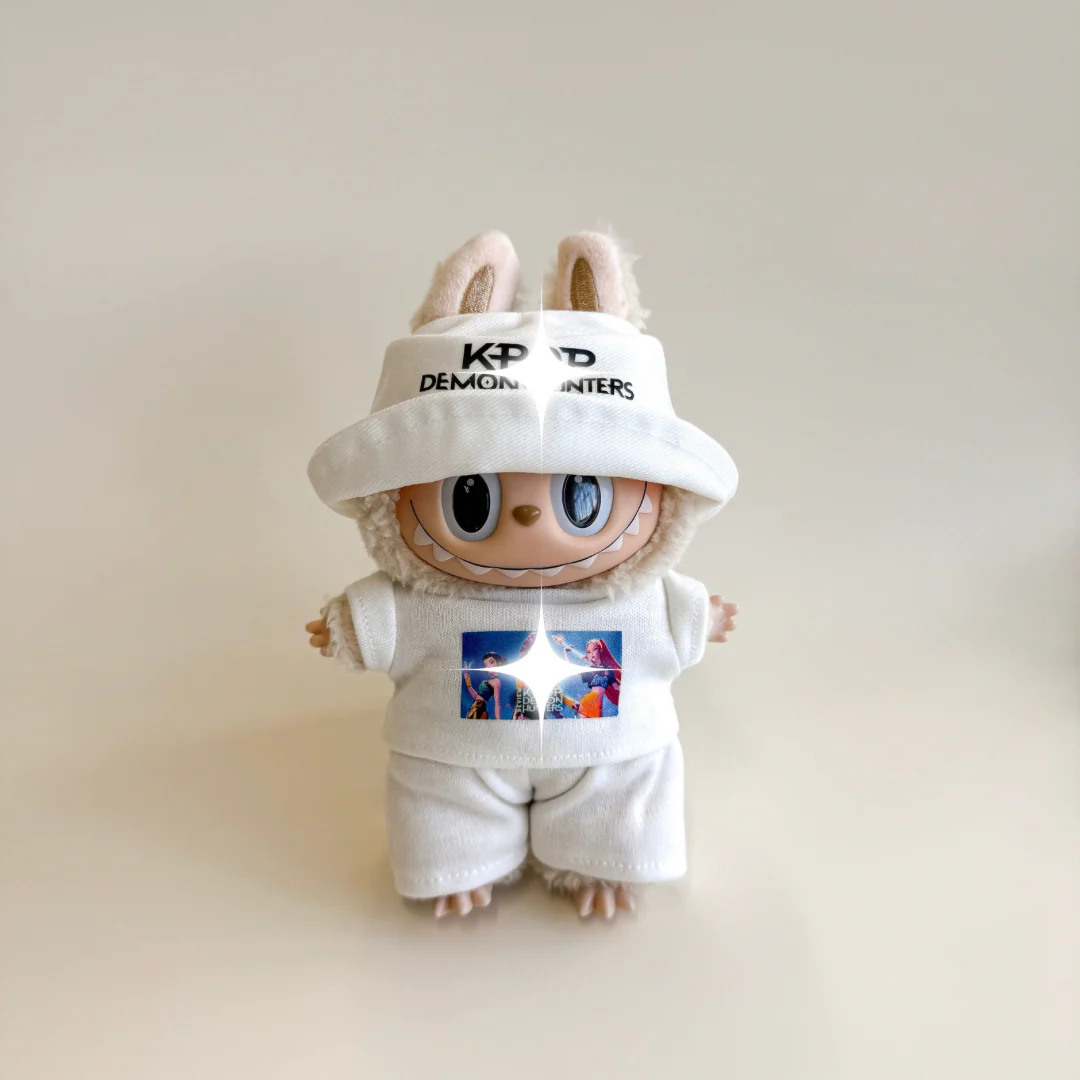 Labubu White Hunters Inspired Outfit Set - POPBOXSS
