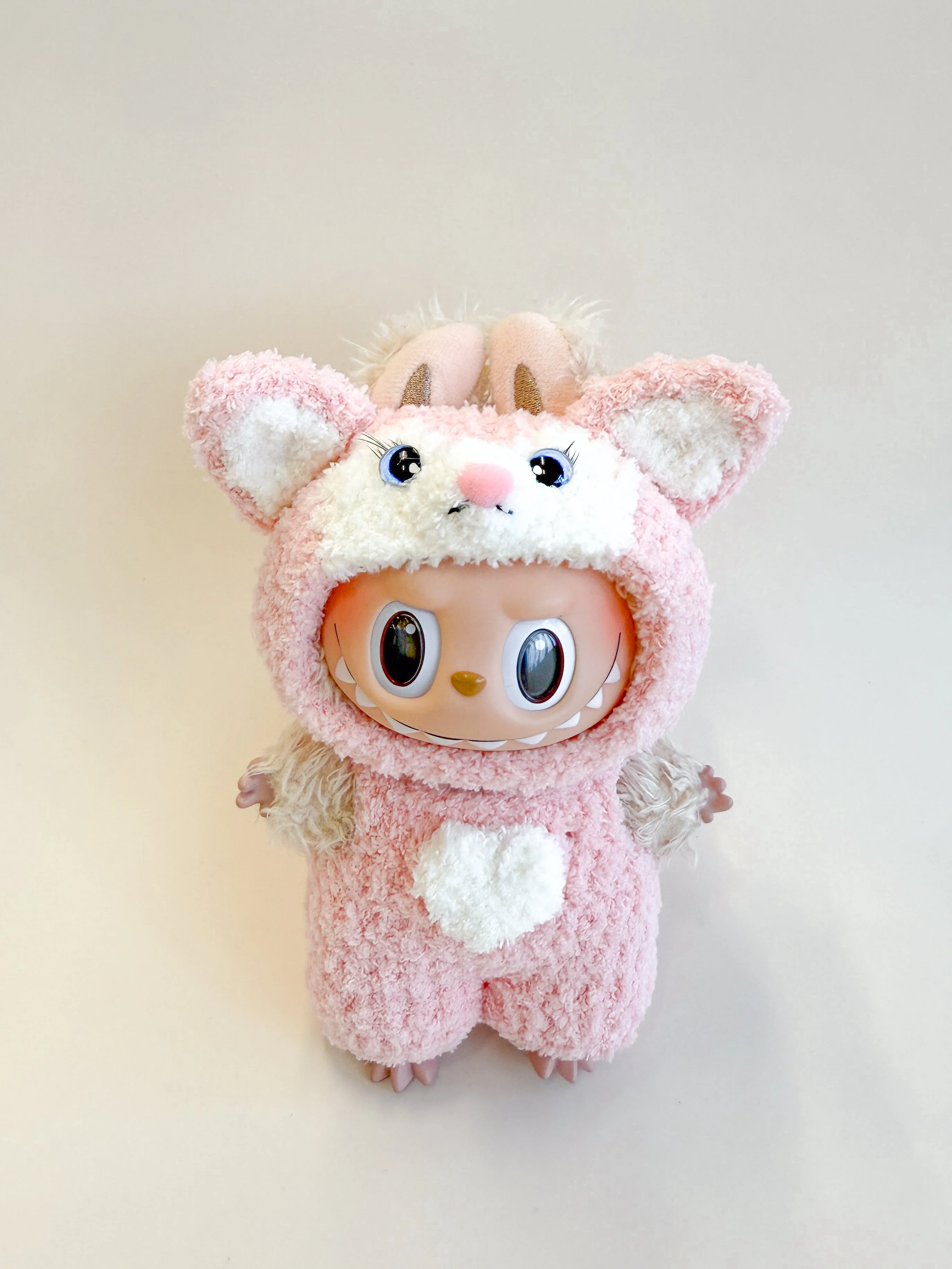 Labubu Pink Fox Inspired Cozy Hoodie Outfit Set - POPBOXSS