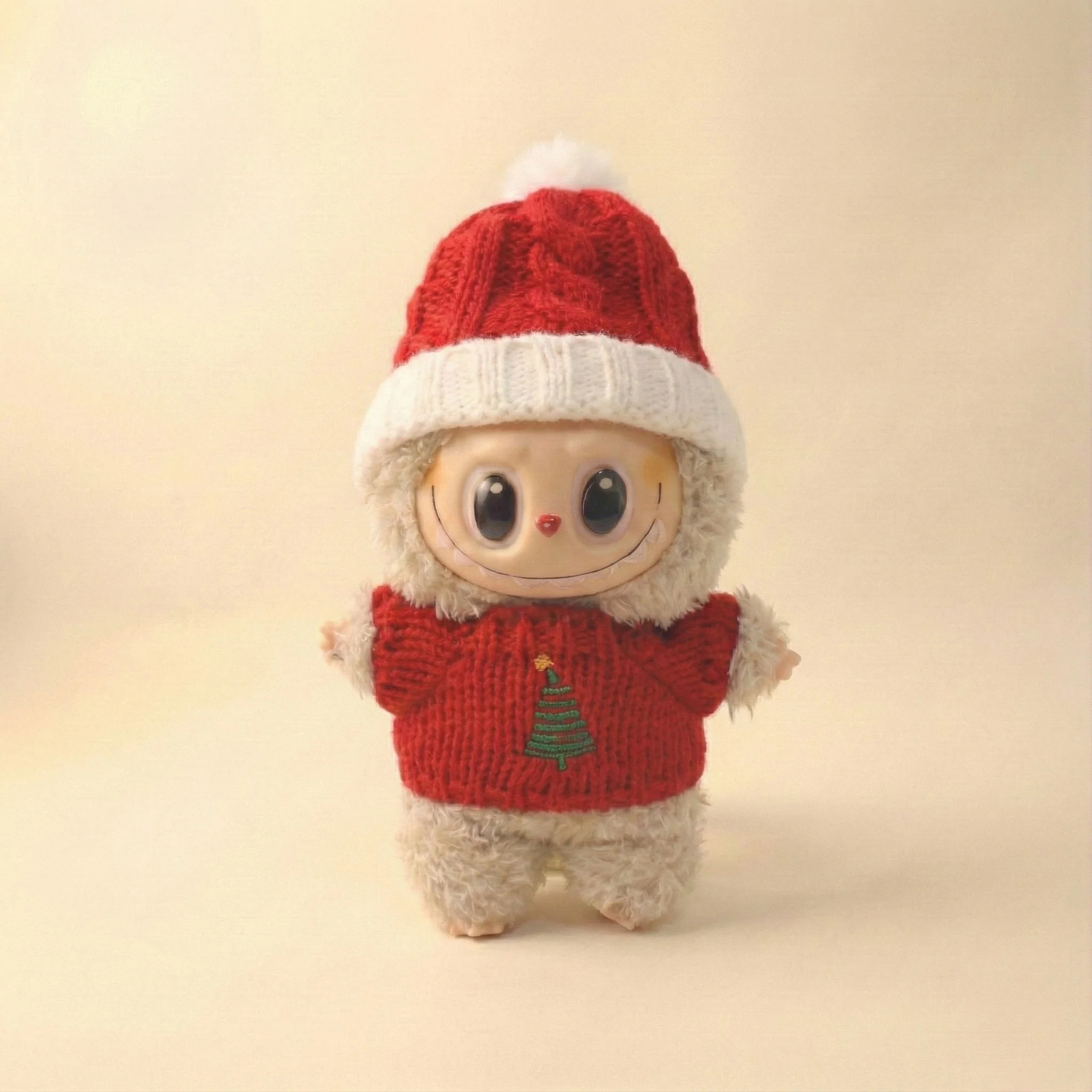 Labubu Holiday Tree Knit Outfit - POPBOXSS