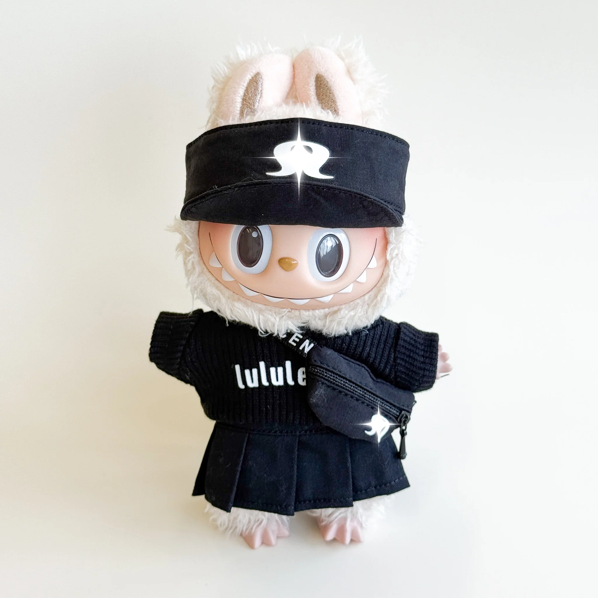 Labubu Sporty Chic Set – Black & White Edition (5 Items) - POPBOXSS