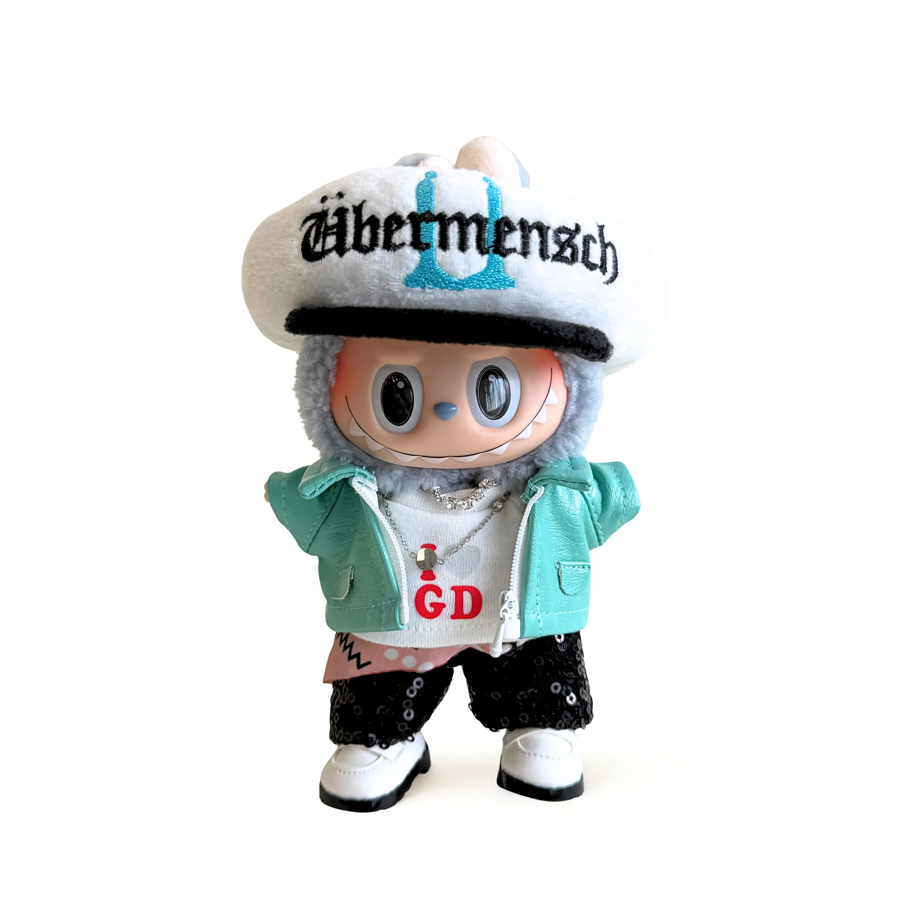 Labubu Turquoise Stage Look Fashion Set - G-Dragon Inspired Collection (7 items) - POPBOXSS