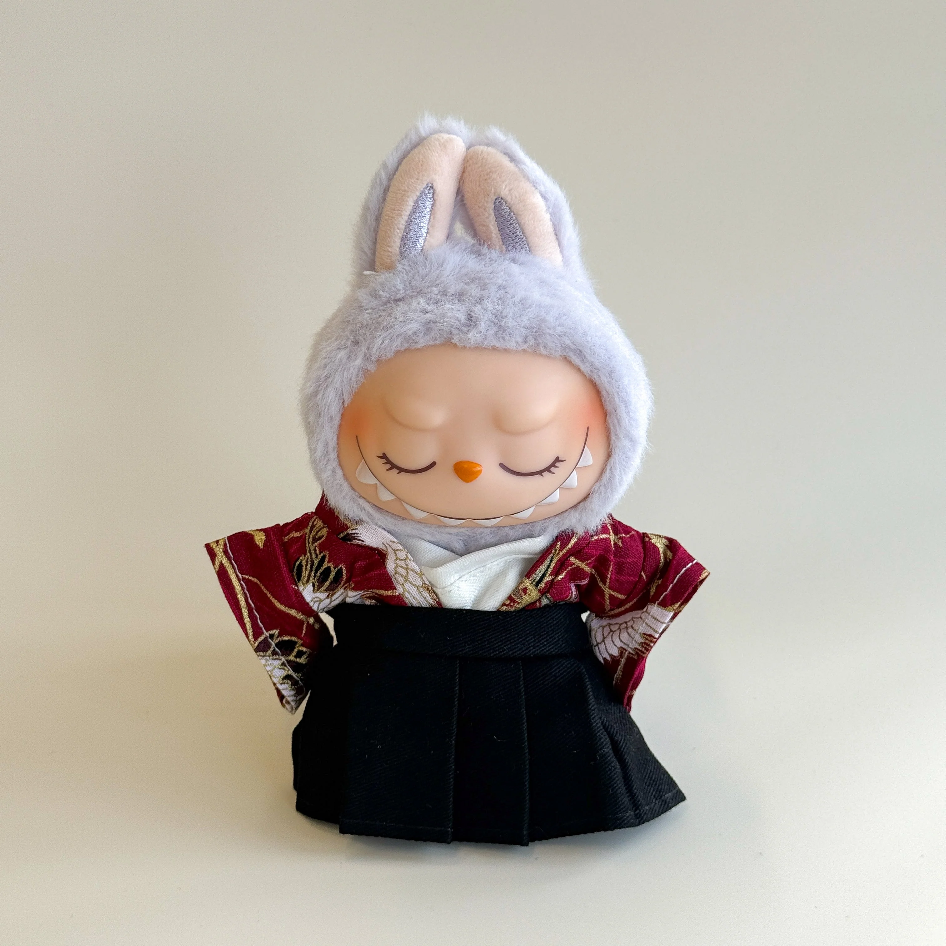 Labubu Male Kimono Set – Red Crane Pattern - POPBOXSS