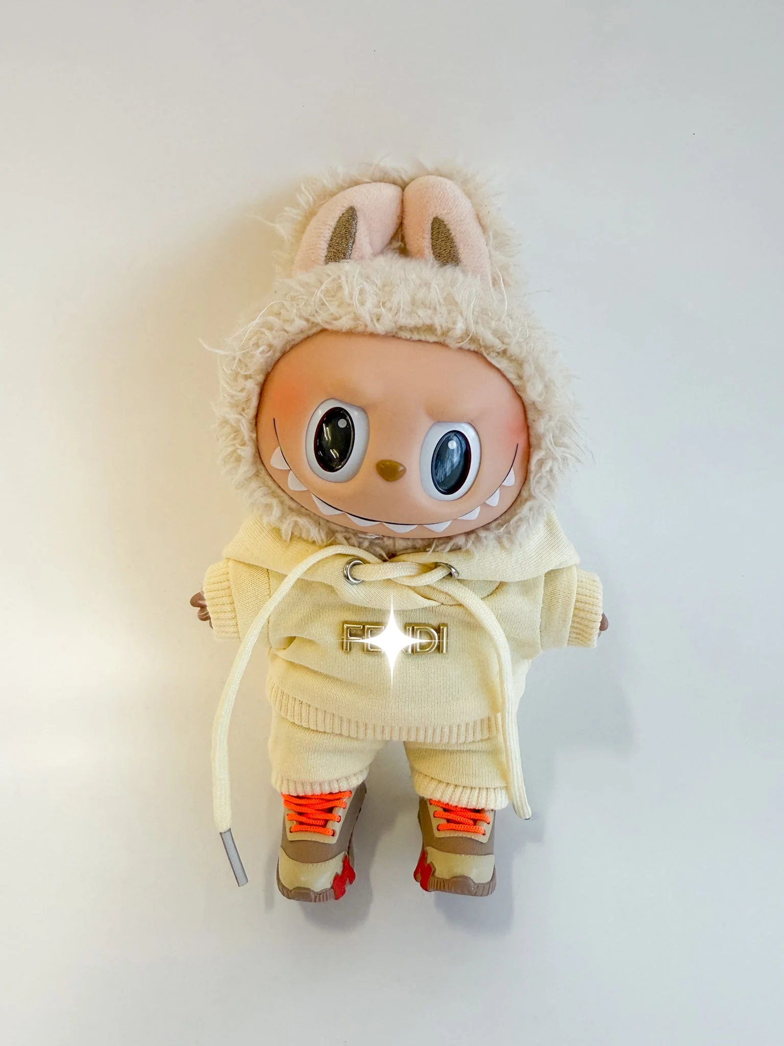 Labubu Cream Tracksuit Set – Sporty Chic Edition - POPBOXSS