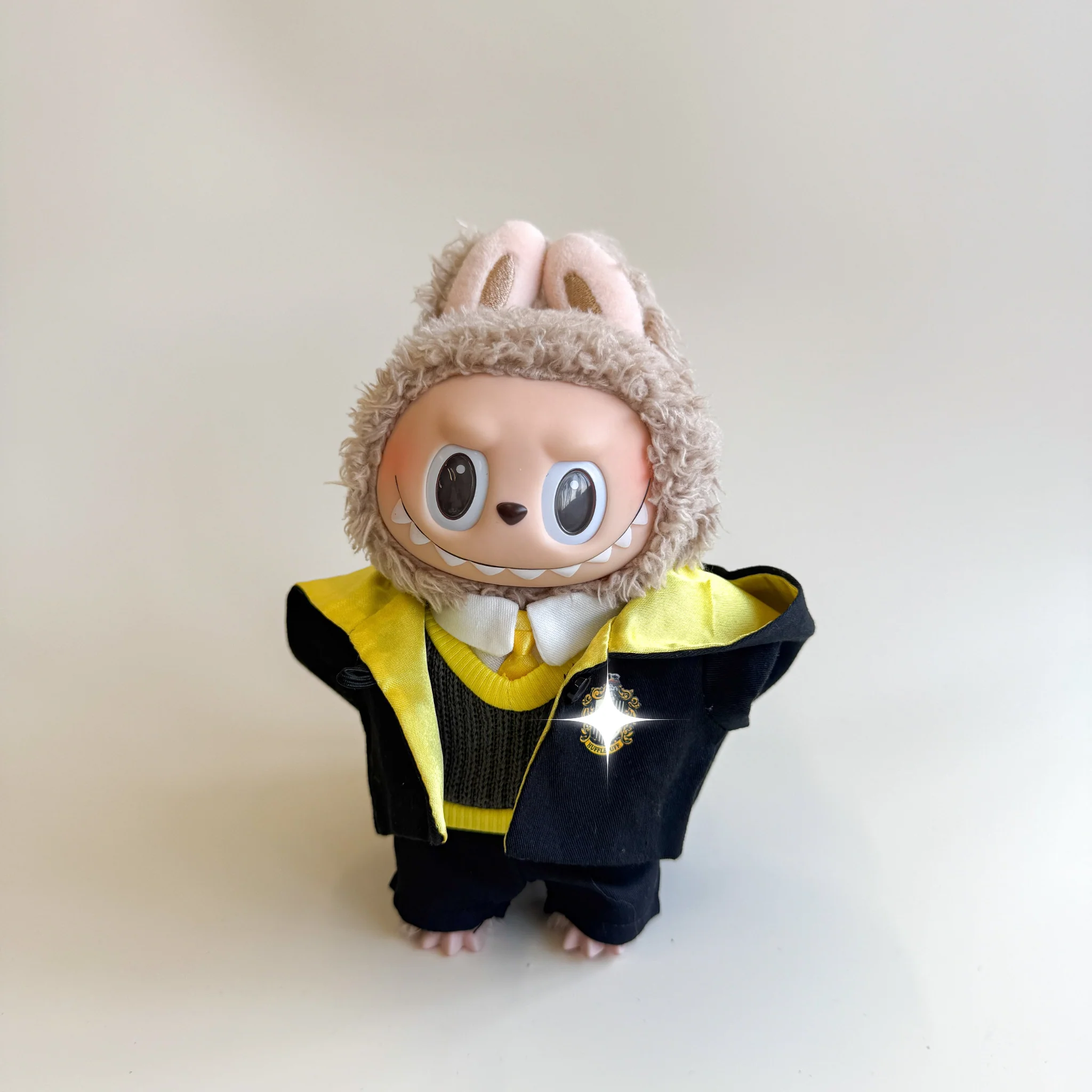 Labubu Yellow Wizard Outfit Set – Magical School Edition - POPBOXSS