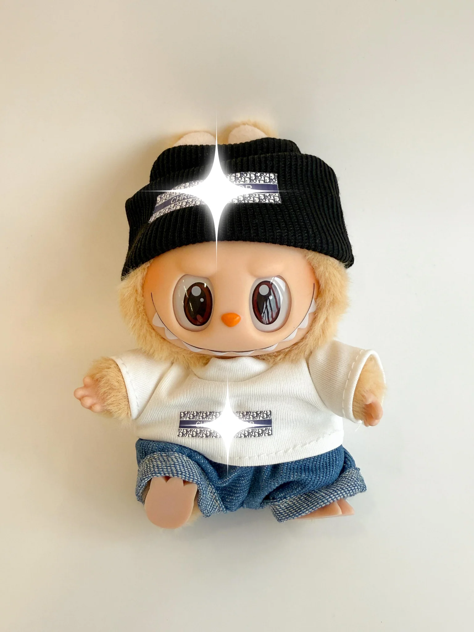 Labubu Casual Streetwear Outfit – Monochrome Edition - POPBOXSS