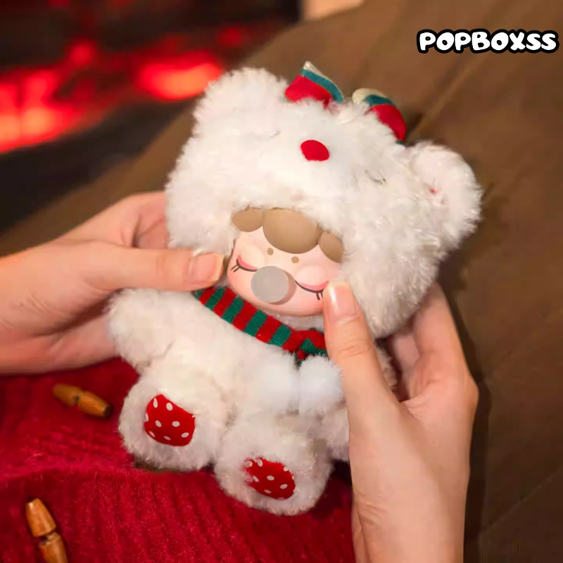 If Rolife comes, Nanci Nanxi Christmas teddy bear pendant plush doll figurine - POPBOXSS