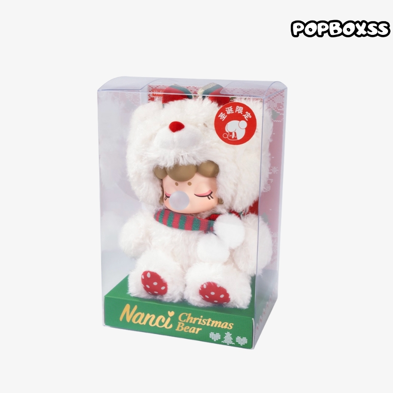 If Rolife comes, Nanci Nanxi Christmas teddy bear pendant plush doll figurine - POPBOXSS