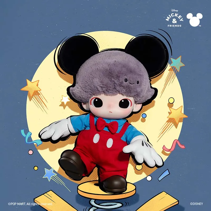 POP MART DIMOO WORLD × DSN Series-Mickey Vinyl Plush Bag - POPBOXSS
