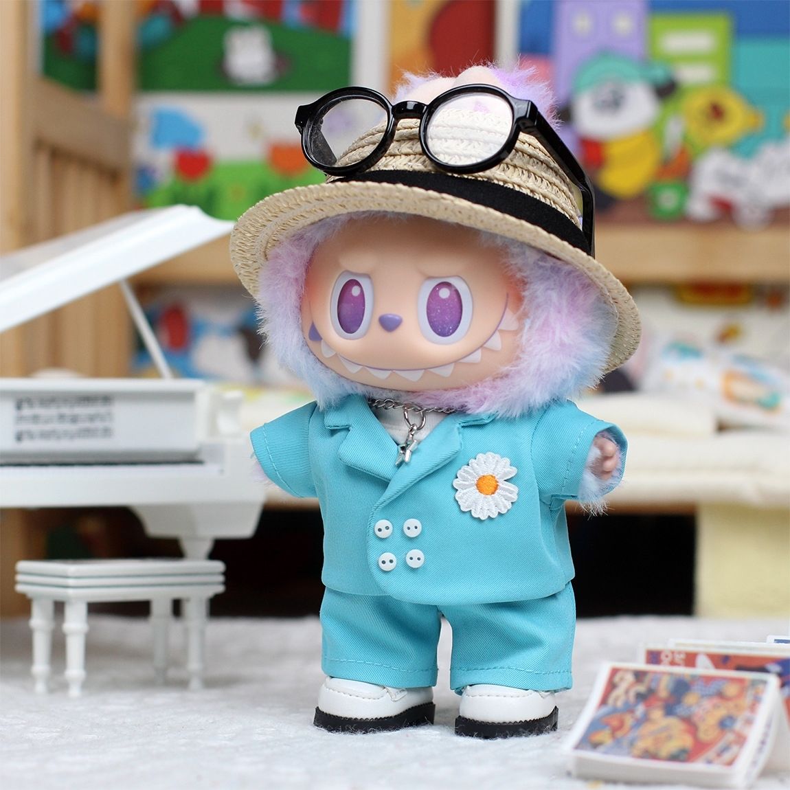 G-Dragon's same style labubu doll clothes（No doll）labubu clothes - POPBOXSS