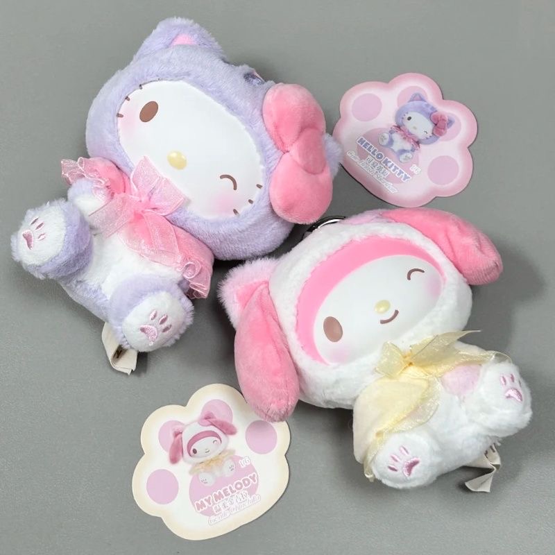 SANRI0 Characters Play With Kittens Series Plush Dolls, Blind Box - POPBOXSS