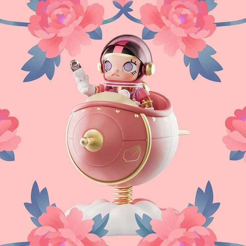 MEGA SPACE MOLLY 100% Blooming Series Peony Figure - POPBOXSS
