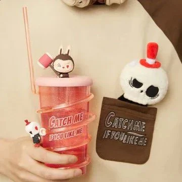 THE MONSTERS LABUBU  Catch Me lf YouLike Me Series-Straw Cup - POPBOXSS