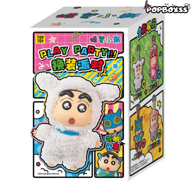 TOP TOY Crayon ShinChan Play Party! Series Plush Pendant Blind Box - POPBOXSS