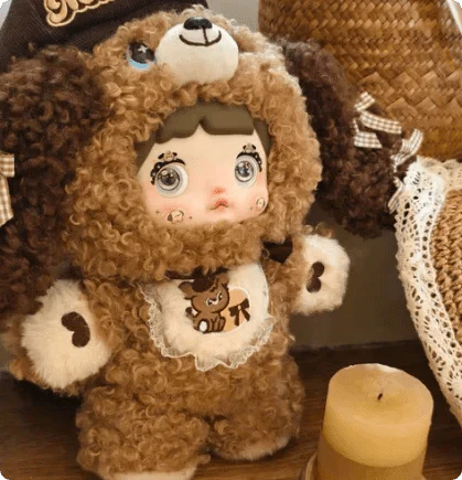 nommi 400% 犬 chocolate puppy Nommi Chocolate Puppy 400% Plush Doll, Limited Edition – WHOOPEA