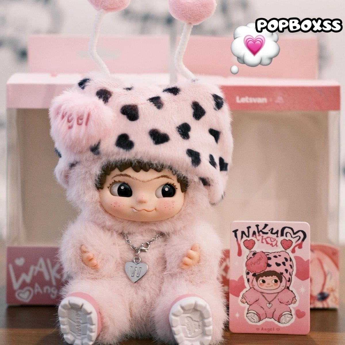 Wakuku Angel Plush Pendant - POPBOXSS