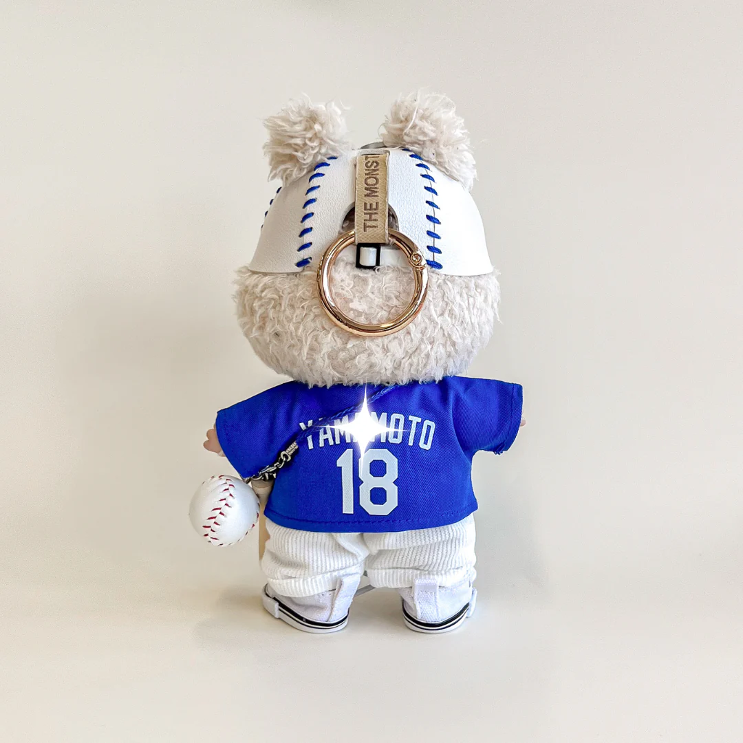 Labubu Baseball Outfit Set – Blue No. 18 Edition - POPBOXSS