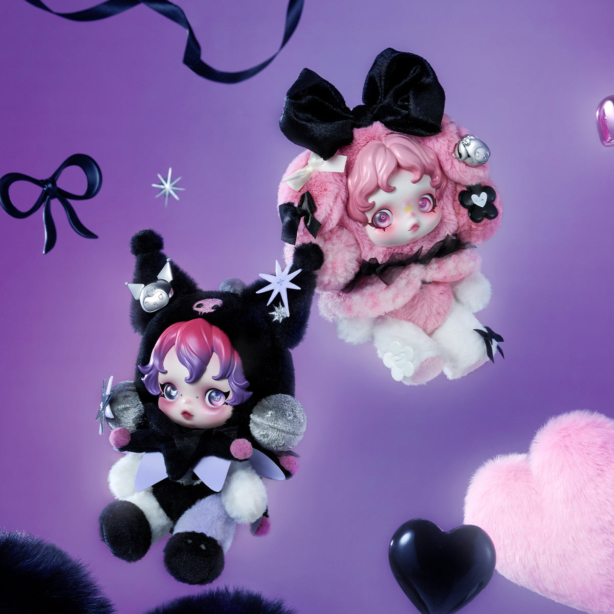 SKULLPANDA × KUROMI MY MELODY Plush - POPBOXSS