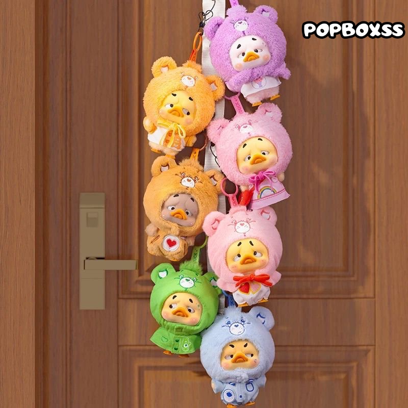 Care Bears x Upset Duck Neon Sweetheart Duck Series Plush Keychain Blind Box - POPBOXSS